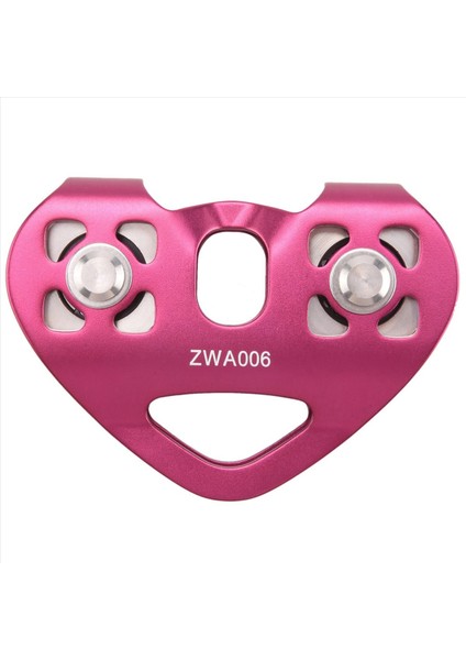 Açık Tırmanma Kasnağı Iki Eksenli Taşıma Çelik Kablosu, Kalp Şeklindeki Çift Kasnak Kırmızısını Genişletiyor (Yurt Dışından) fırsatları