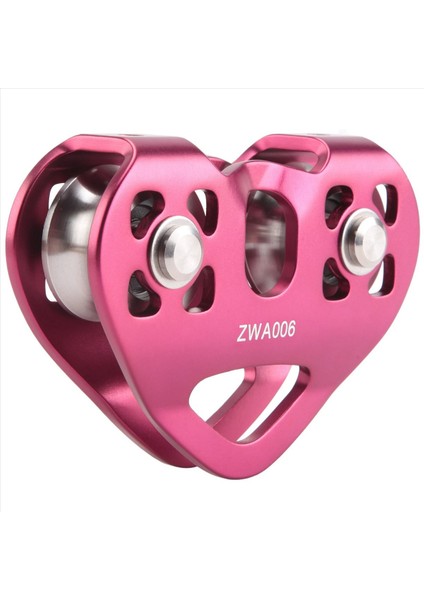 Açık Tırmanma Kasnağı Iki Eksenli Taşıma Çelik Kablosu, Kalp Şeklindeki Çift Kasnak Kırmızısını Genişletiyor (Yurt Dışından) indirimleri