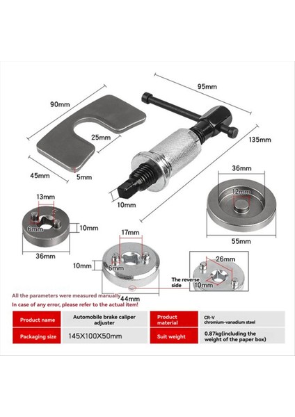 Disk Fren Silindir Ayarlama Kiti Değiştirme Fren Çıkarma Ayırıcı Fren Kaliper Piston Üst Dönüş Aracı (Yurt Dışından) fiyatları