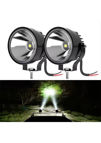 2pcs 4 Inç LED Iş Işığı 4x4 Offroad 30W 14000LM Süper Parlak Beyaz Yuvarlak Sis Far Motosiklet Atv Tekne Beyaz (Yurt Dışından) fırsatları