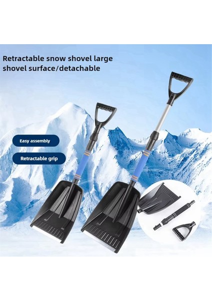 Araba Kar Kürek Taşınabilir Taşınabilir Buz Kazanıcın Büyük Kürek Araba Kamyonu Temizliği Için Uygun Slip Anti-Slip Teleskopik Kürek (Yurt Dışından) indirimleri