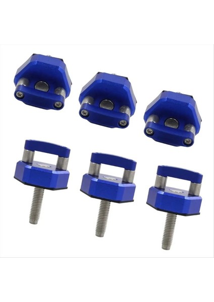 6pcs Araba Hardtop Cıvatalar Jeep Wrangler Için Hızlı Kaldırma Başparmak Vidası Jk Jk Jl Jl Jt 2007-2022 Mavi (Yurt Dışından)
