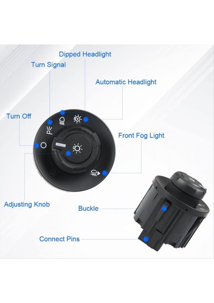 Far Denetleyicisi Sis Farklı Kontrol Anahtarı 9L3Z11654CA 9L3Z-11654 Ca Ford F150 F250 F350 F450 F550 Süper Görev (Yurt Dışından) fiyatları