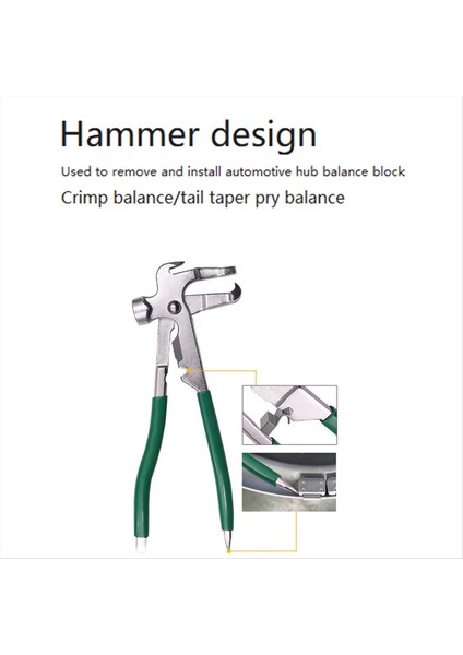 Tekerlek Ağırlık Çekiç Tekerlek Ağırlıkları Kupa Montajcı Çıkartma Plakalı Çok Fonksiyonlu Lastik Ağırlık Çıkarma Aracı Tekerlek Dengesi (Yurt Dışından) fiyatları