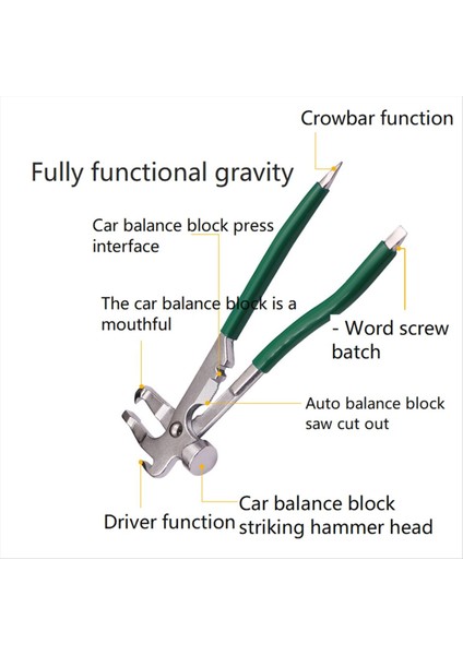 Tekerlek Ağırlık Çekiç Tekerlek Ağırlıkları Kupa Montajcı Çıkartma Plakalı Çok Fonksiyonlu Lastik Ağırlık Çıkarma Aracı Tekerlek Dengesi (Yurt Dışından) fırsatları