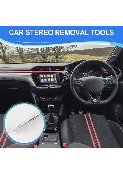 Vauxhall /opel /corsa C /meriiva Için 2pcs /çift Araba Stereo Çıkarma Anahtar Aracı (Yurt Dışından) fırsatları