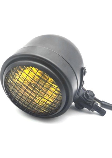 Motosiklet Retro Far Halojen Ön Kafa Işık Lamba Braketi CG125 Sarı (Yurt Dışından) fırsatları
