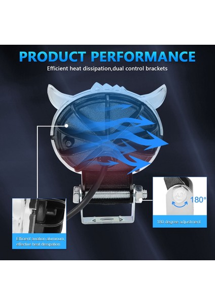 LED Lens Spot Işığı Renk Işık Yardımcısı Sis Lambası Çift Lensler Motosiklet Kamyonu Için Spot Işığı Atv Suv Tekne Traktör (Yurt Dışından) fiyatları