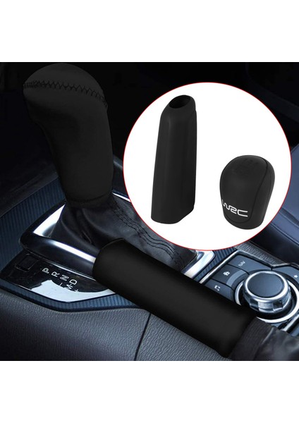 Araba Stil Evrensel Handbrake Dayanıklı Araba Iç Dekorasyon Dişli Vites Değiştirme Yakaları Silikon Dişli Kafa Vardiyası Knob Kapağı Siyah (Yurt Dışından) modelleri