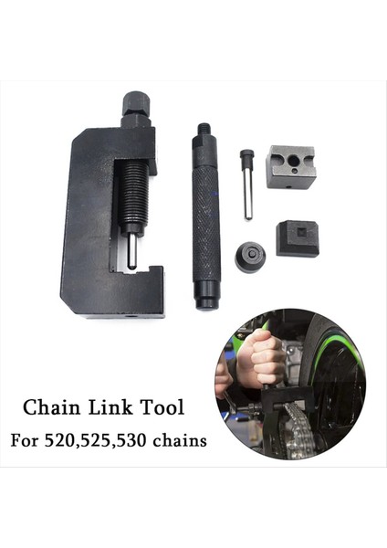 Araçlar Zincir Riveter Delme Zinciri Bağlantı Kurulumu 520/525/530/YAĞ Seal Zinciri Sökme Aracı Motosiklet Accessorie (Yurt Dışından)