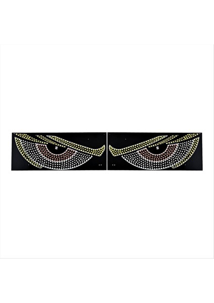 1 Çift LED Araba Dinamik Şeytan Göz Işığı Sticker USB Araba Kötü Gözler Uyarı Lamba Araba Ön Cam Demon Göz Işıkları, C (Yurt Dışından)