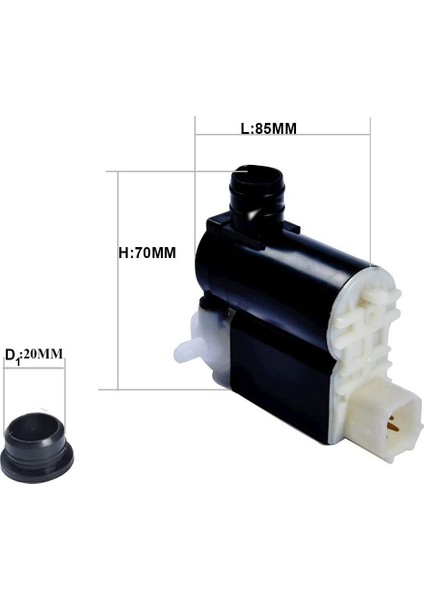 98510-2V100 2013-2016 Hyundai Santa Fe 2012-2016 Hyundai Veloster Yıkayıcı Sıvı Pompası (Yurt Dışından) modelleri