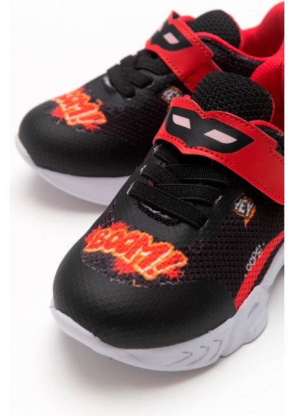 Erkek Çocuk Siyah Ortopedik Destekli Spor Ayakkabı