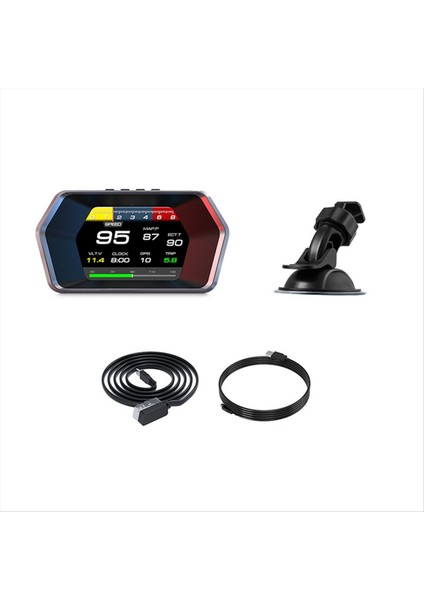 P17 Hud Kafa Yükselik Araç Diğer Obd2 Gps Aracı Bilgisayar Dijital Hız Gövlüğü Voltaj Su Yağı Sıcaklık Göstergesi (Yurt Dışından) indirimleri