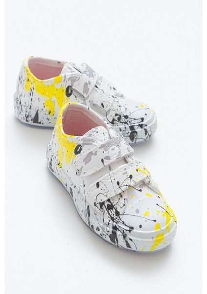 Unisex Çocuk Boyalı Ortopedik Destekli Spor Ayakkabı