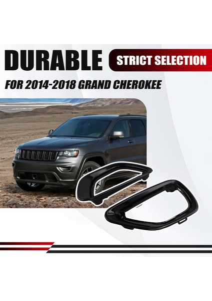 Araba Ön Sis Lambası Döşeme Çerçevesi 68143078AB 68143079AB Jeep Grand Cherokee 2014-2018 Sis Lamba Trim Çerçeveleri (Yurt Dışından) indirimleri