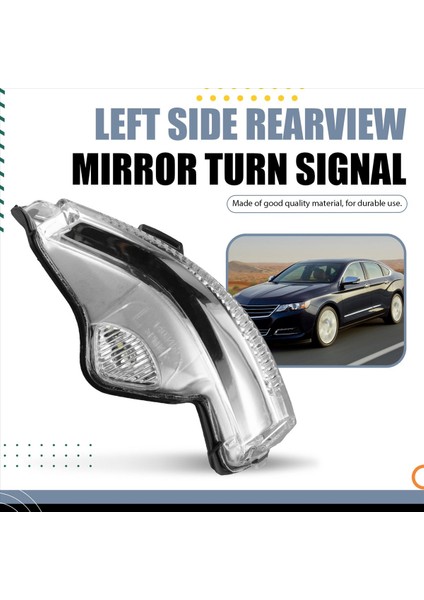 22936930 Chevy Impala Için 2014-2020 Araba Ön Kapı Dış Ayna Turn Sinyal Lambası Sol (Yurt Dışından) fırsatları