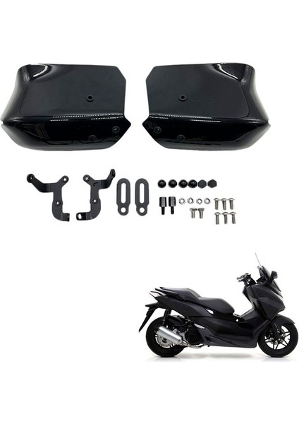 Motosiklet Handguards Kalkanı El Koruma Koruyucu Honda Forza 350 Forza 300 FORZA125 2018-2022 (Siyah) (Yurt Dışından) indirimleri