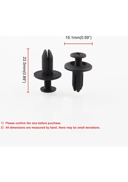 120 x 6mm Araba Plastik Perçinler Deliği Çaplı Bağlantı Elemanı Tampon Itme Pimi Klipsleri (Yurt Dışından) fırsatları