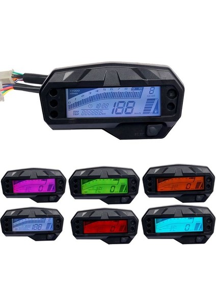Evrensel Motosiklet LCD Dijital Metre Speedometre Yolcun Taşometre Taşometre 1000RPM Yamaha FZ16 (Yurt Dışından) fiyatları