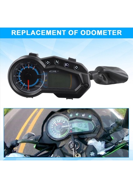 Yeni LED Dijital Motosiklet Speedometre Çok Fonksiyonlu Çok Fonksiyonlu Su Geçirmez Moto Göstergesi Italika 150Z 150SZ (Yurt Dışından) fırsatları