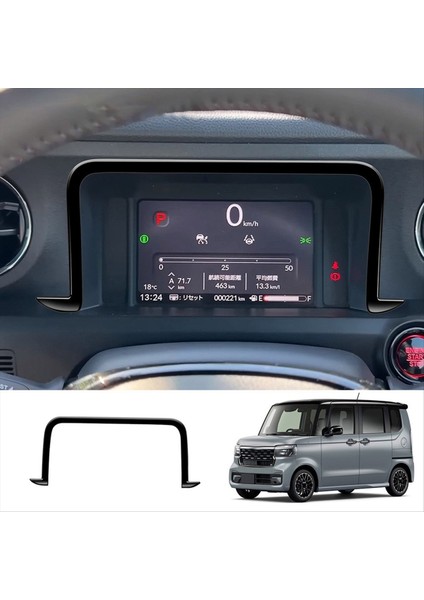 Honda N-Box 2024 Otomobil Iç Aksesuarları Için Araba Enstrüman Çerçeve Döşeme Çıkartmaları Rhd Parlak Siyah (Yurt Dışından) fiyatları
