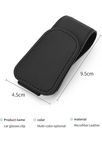 Araba Için Manyetik Deri Güneş Gözlüğü Tutucu, Araba Vizörü Için Güneş Gözlüğü Klibi, Otomatik Iç Aksesuarlar Evrensel (Siyah) (Yurt Dışından) fiyatları