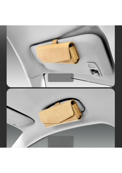 Araba Sun Visor Güneş Gözlüğü Kılıf Klipsi Hanger Bağlantı Edin Güneş Gözlüğü Tutucu Kart Bilet Saklama Kutusu Gözlük Tutucu (Yurt Dışından) fiyatları