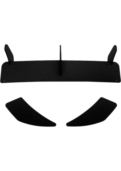 Golf 7r Golf 7 R 2013-2016 Parlak Siyah Arka Tampon Difüzör Splitter Spoiler Finler Trim (Yurt Dışından)