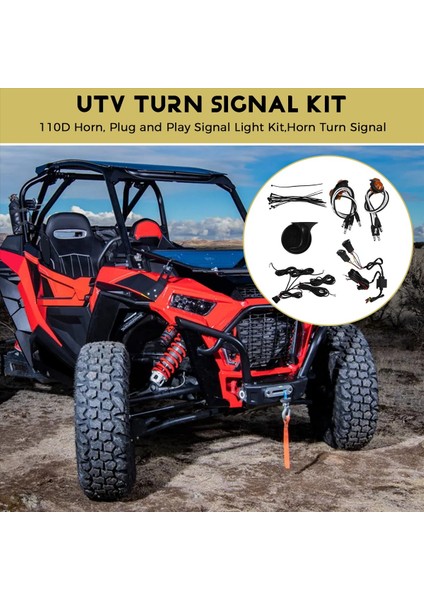 Utv Turn Sinyal Kiti, Utv Atv Street Legals Turn Sinyalleri, 110D Boynuz, Sinyal Işık Kiti, Boynuz Dönüş Sinyali (Yurt Dışından) fırsatları