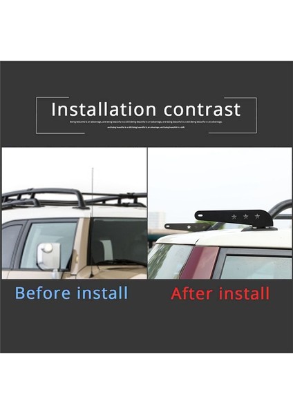 Araba Üst Çatı Ön Cam LED Işık Çubuğu Searglight Toyota Fj Cruiser 2007-2021 Aksesuarları Için Braket Montajlar (Yurt Dışından) fiyatları