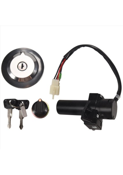Motosiklet Elektrikli Ateşleme Anahtarı Kilit Seti Yakıt Gaz Kapağı Koltuk Kilidi Anahtarı Yamaha YBR125 Ybr 125 2007-2014 (Yurt Dışından) indirimleri