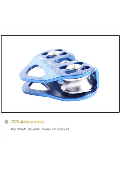 Açık Tırmanma Kasnağı Iki Eksenli Taşıma Çelik Kablosu, Kalp Şeklinde Çift Kasnak Mavisini Genişletiyor (Yurt Dışından) fiyatları