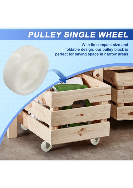 3 Inç Tek Tekerleksi Açık Beyaz Pp Plastik Çaplı Küçük 72MM Pürüzsüz Parça Katlanır Yatak Kasnağı 10 Adet (Yurt Dışından) indirimleri