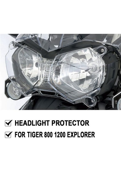 Motosiklet Far Koruyucu Işık Kapağı Koruyucu Koruma Tiger Için Uygun 800 1200 Xcx Xrx Gezgini 1215 (Yurt Dışından) modelleri