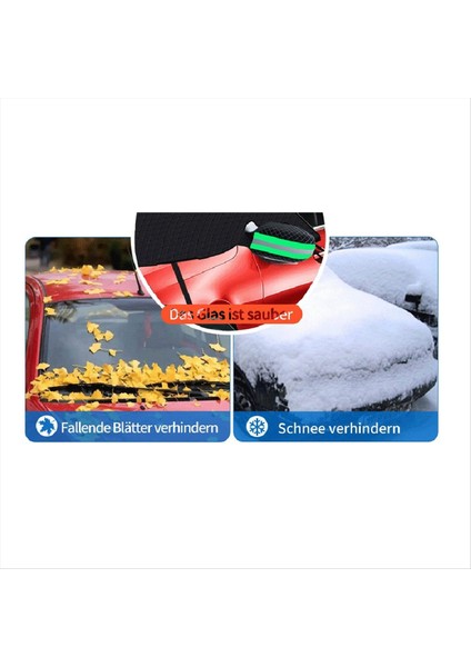 Araba Ön Cam Kar Örtüsü Buz ve Kar, Manyetik Kenarlara Sahip Kış Araba Kar Örtüsü ve Rüzgar Geçirmez Dokuma Kayışları (Yurt Dışından) modelleri