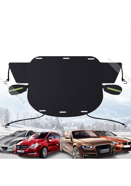Araba Ön Cam Kar Örtüsü Buz ve Kar, Manyetik Kenarlara Sahip Kış Araba Kar Örtüsü ve Rüzgar Geçirmez Dokuma Kayışları (Yurt Dışından) fırsatları