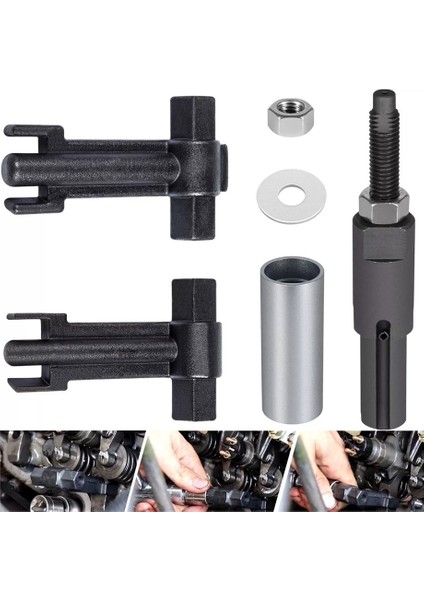 6778 &amp; 6779 Enjektör Çekme Aracı + 7222 Enjektör Tüpü Çıkma/montaj Kiti Gm Duramax 6.6l Motor J-44639, J-4659 (Yurt Dışından) indirimleri