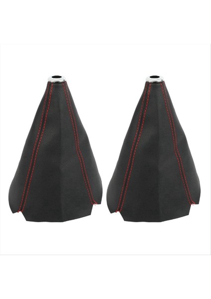 2pcs Evrensel Otomatik Manuel Dişli Vites Değiştirme Knob Boot Toz-Kapak Yürüyüşü Kapak Dişli Vites Değiştirici Boot Vites Düğmesi Gaiter Boot (Yurt Dışından)