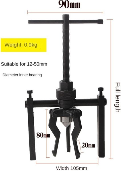 Araç Iç Ayı Çeken Dişli 3-Çeneli Iç Ayı Çeken Dişli Çıkarıcı Ağır Hizmet Tipi Otomotiv Takım Takım Kiti (Yurt Dışından) fiyatları