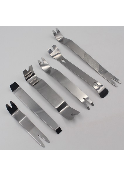 6 Adet Set Gümüş Paslanmaz Çelik Araç Radyosu Çıkarma Aracı Araba Kapısı Klip Paneli Ses Stereo Sömrü Çember Aracı (Yurt Dışından) fırsatları