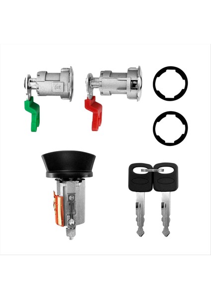 Araba Kapı Kilitleri Silindir Kilidi Kiti LC6177 Ford E250 E250 1997-2020 Kontak Kilidi 703369 597638 (Yurt Dışından)