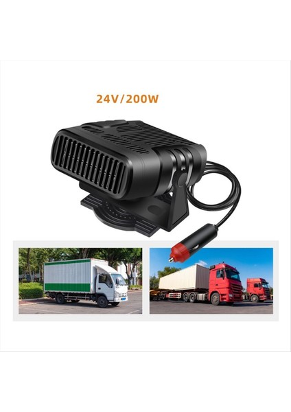 24V 200W Taşınabilir Araç Isıtıcı Hızlı Isıtma Otomatik Demister 360 Derece Döndürme Araç Yolcu Taşınabilir Ön Cam Donkroster (Yurt Dışından) modelleri