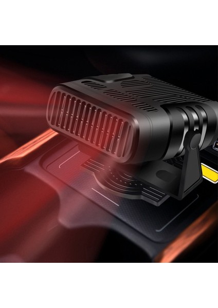 24V 200W Taşınabilir Araç Isıtıcı Hızlı Isıtma Otomatik Demister 360 Derece Döndürme Araç Yolcu Taşınabilir Ön Cam Donkroster (Yurt Dışından) fırsatları
