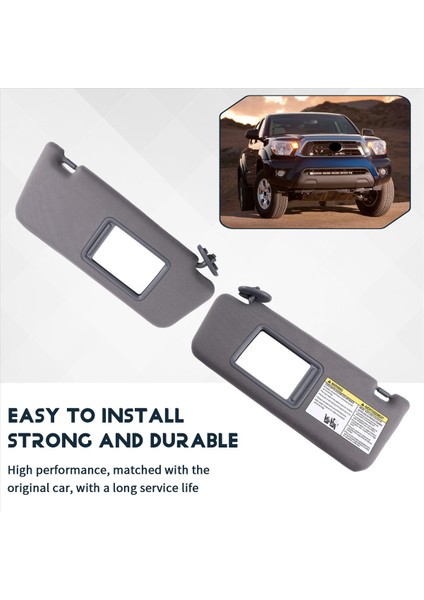 Toyota Tacoma Için Araba Sun Visor Iç Güneşlik 2005-2012 74320-35C10-B0 74310-35C10-B0-B0 Gri (Yurt Dışından) indirimleri