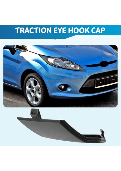 Araba Otomatik Ön Tampon Çekme Çekme Göz Kancası Kapak Kapağı Ford Fiesta Mk7 2008-2016 8A6117A989AB Siyah Plastik (Yurt Dışından) fırsatları