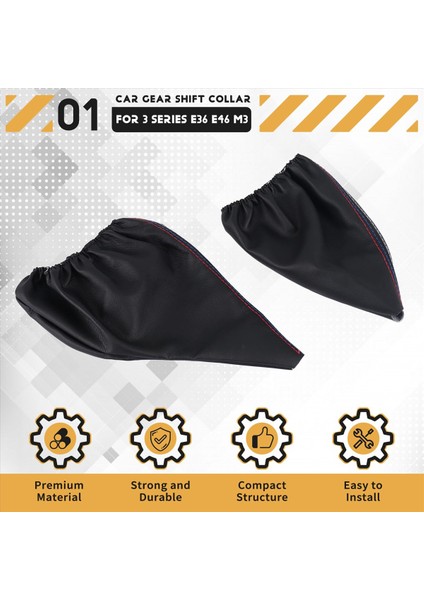 2 Pcs/set Yeni Araba Vites Çubuğu El Freni Deri Yürüyüşçü Önyükleme Kapağı Kasa Dişli Vites Yırtığı Bmw 3 Serisi E36 E46 M3 (Yurt Dışından) fırsatları
