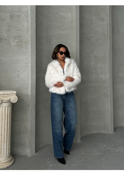 Taş Kadın Suni Kürk Mont Modern Premium Luxury Trend Tasarım Ceket modelleri