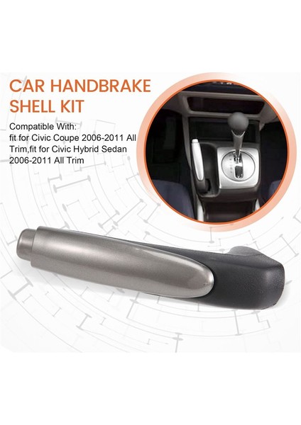 Honda Civic 2006-2011 Lhd Için Otopark El Freni Kapak Kolu Kabuk Kiti (Yurt Dışından) modelleri