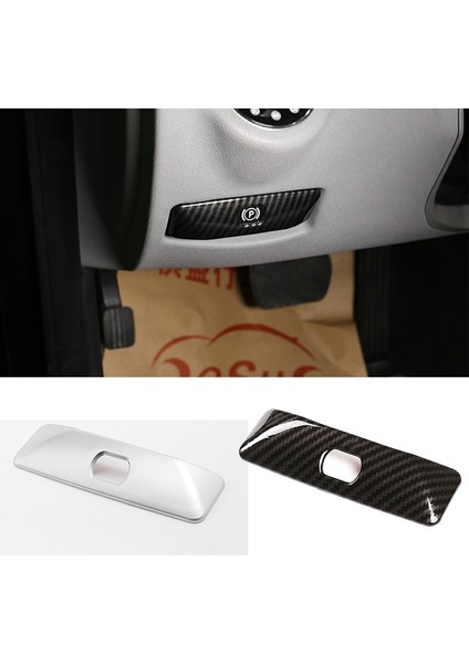 Araç Karbon Fiber Eletronik Park Freni Düğmesi Çerçeve Kapak Trim Mercedes Benz C Glk E Sınıfı W204 X204 W212 (Yurt Dışından) fırsatları